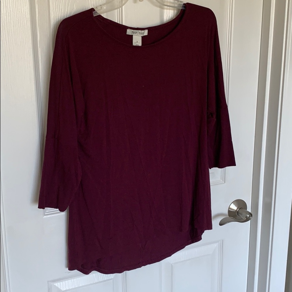 Maroon top. Worn once